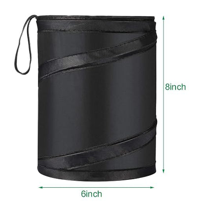 Boao Car Trash Can Bag Car Garbage Holder Container Traveling Portable Garbage Bin Collapsible Pop up Water Proof Bag Waste Rubbish Bucket for Cars (1 Piece)
