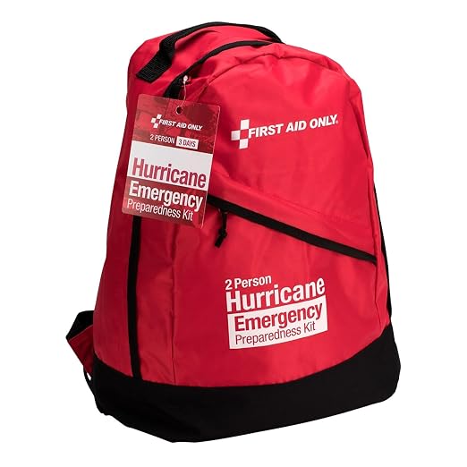 First Aid Only 91055 Emergency Preparedness 2 Person Backpack, Hurricane