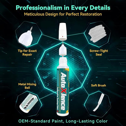 Carbonized Gray Metallic(M7) Touch Up Paint Compatible with Ford Car Paint Pen Scratch Repair Automotive Scratch Remover Fix Exact Color Match