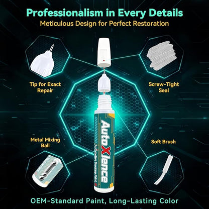 NH-830M Lunar Silver Metallic Touch Up Paint Compatible with Honda Car Paint Pen Scratch Repair Automotive Scratch Remover Fix Exact Color Match