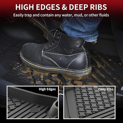 LASFIT Floor Mats Fit for Lexus 2026 2025 2024 2023 2022 NX/NX250/NX350 (Not for Hybrid), All Weather Car Mats for Lexus NX 250/NX 350/NX 350 F Sport TPE Heavy Duty Floor Liners,Front & Rear Rows