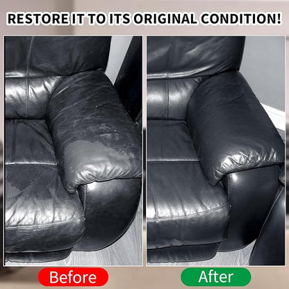 SHADAIWUYU 8.5oz Leather Recoloring Balm with 100ml Mink Oil,Black Leather Repair kit for Furniture and Car Interior,Leather Couch Scratch Repair,Leather Dye Paint,Mink Oil for Leather