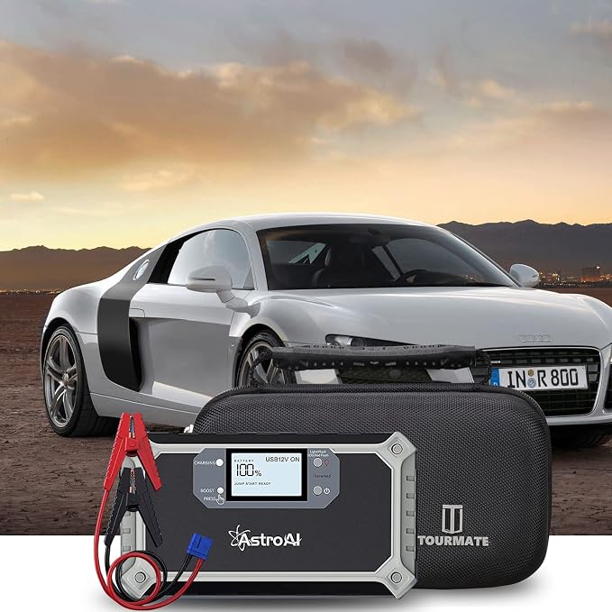 Tourmate Hard Case Compatible AstroAI Car Jump Starter, Travel Case for AstroAI/S ZEVZ 2000A 12V 18000mAh Car Battery Charger Holder (Box Only)