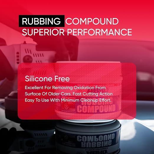 ABRO Rubbing Compound 32 oz — Heavy-Cut Car Scratch Remover & Buffing Compound for Oxidized Paint, Light Scratches, Scuffs, Swirl Marks & Auto Detailing