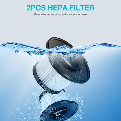 Handheld Cordless Vacuum Cleaner Compatible with Makita 18V Battery, Portable Wireless Power Vacuum Cleaner, 4 Multi Nozzle, 2 HEPA Filter, Lightweigt Vacuum for Home Pet Hair, Car(Tool Only)