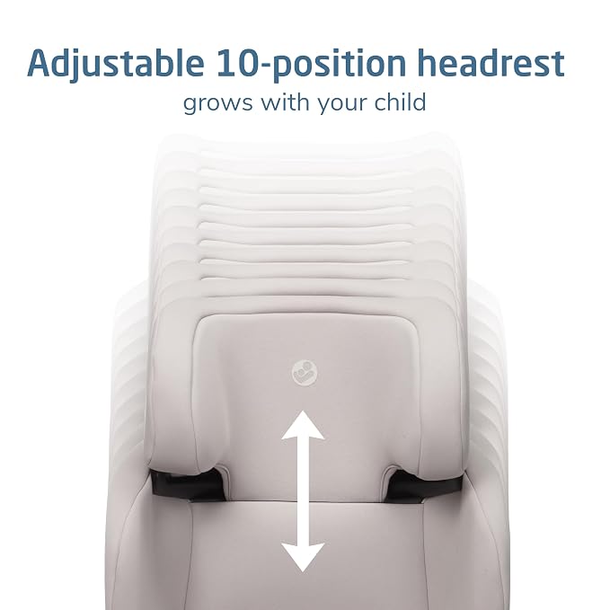 Maxi-Cosi Tanza Belt-Positioning Booster Car Seat with Back, Foldable Car Seat, SeaDrift