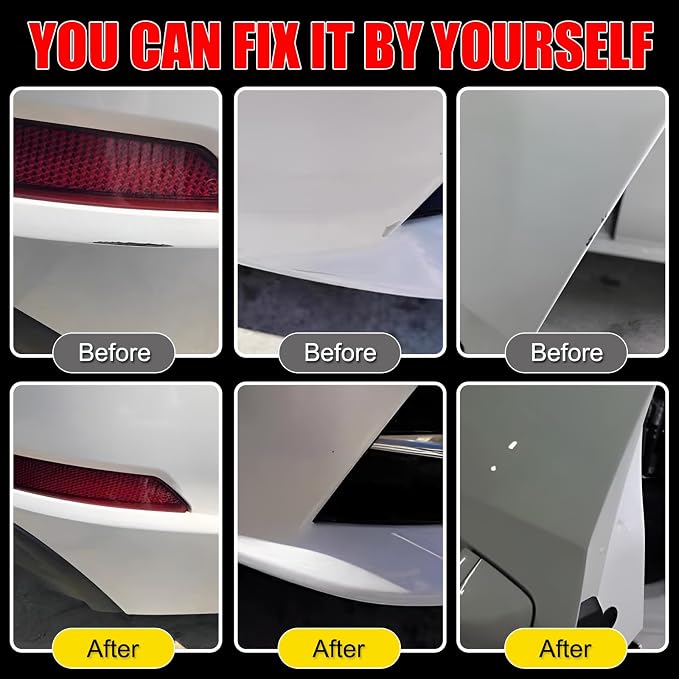 Car Touch Up Paint(Iconic Silver Metallic(JS)) for Ford, Car Paint Scratch Repair Kit, Quick & Easy Solution to Repair, 2 in 1 Scratch Remover Pen with 2PCS Disposable Micro Applicators