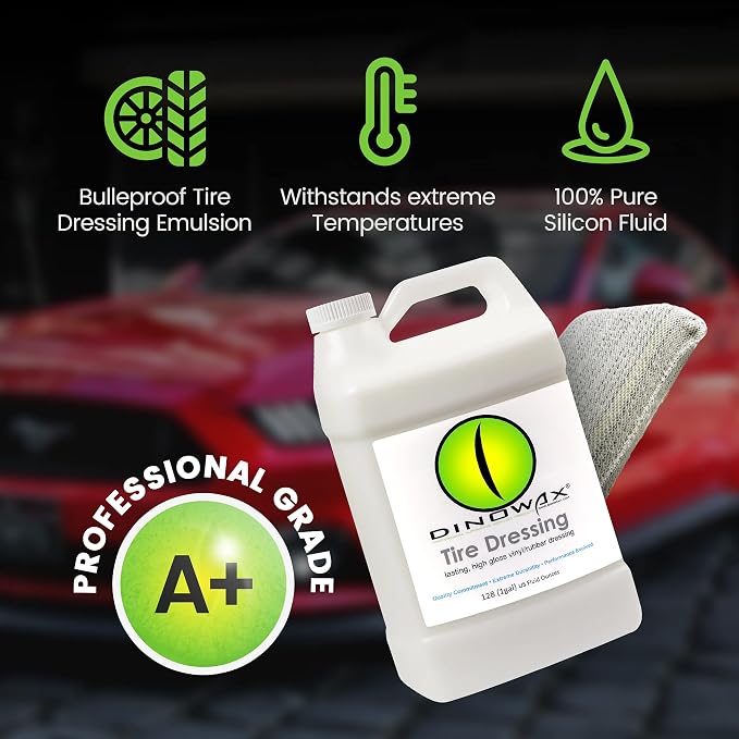 Tire Dressing, Tire Shine, Tire, Vinyl, and Rubber Dressing, Tire and Wheel Care Products 128oz