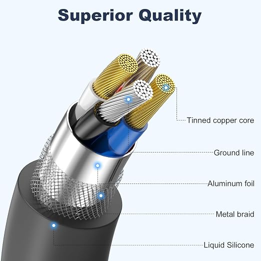 Cveael Car Carplay Cable for iPhone 17 16 15 Pro Max Air 16 15 Plus, 6FT USB A to USB C Cord for iPad 10th Gen Pro Air 5th 4th Mini 6th Gen, Car Charging Cable(Black)