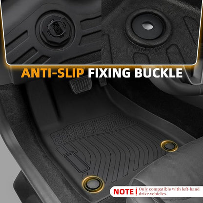 Floor Mats for Audi Q5 & SQ5 2018 2019 2020 2021 2022 2023 2024 2025, TPE 2020 Q5 Floor Mats 1st & 2nd Row & Cargo Liner,Waterproof Summer Winter Non-Slip Floor Liners Car Accessories