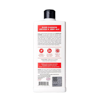 Duke Cannon Supply Co. Body Wash for Men – Jeep National Parks American Legend Scent – Thick, High-Viscosity Men's Body Wash