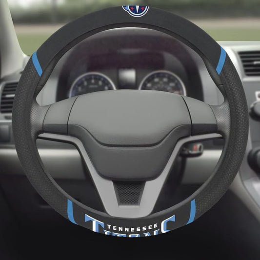 FANMATS NFL Unisex-Adult Embroidered Steering Wheel Cover