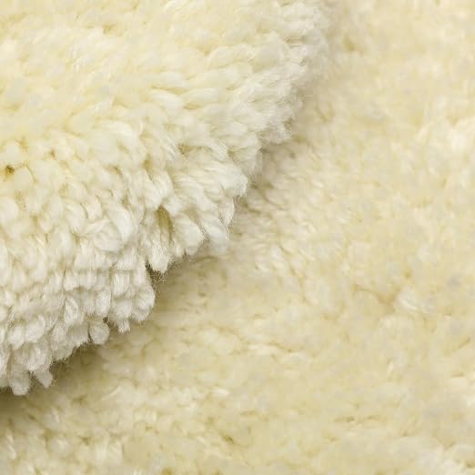 2PCS 7" Wool Double Sided Buffing Pad, 100% Natural Wool Pad with M16 Thread for 2-Sided Compound Cutting and Polishing (2PCS 7" Double Wool Buffing Pad)