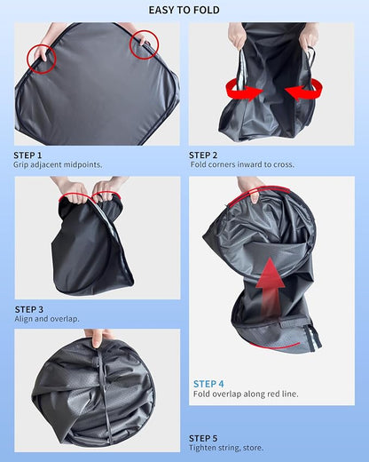RAM1500 Customized Windshield Sun Shade for 2019-2026 RAM1500 2Dr RegularCab, 4Dr QuadCab, CrewCab, MegaCab Front Window Sunshade Visor Protector Foldable Blocks UV Rays Keep Car Cooler Accessories