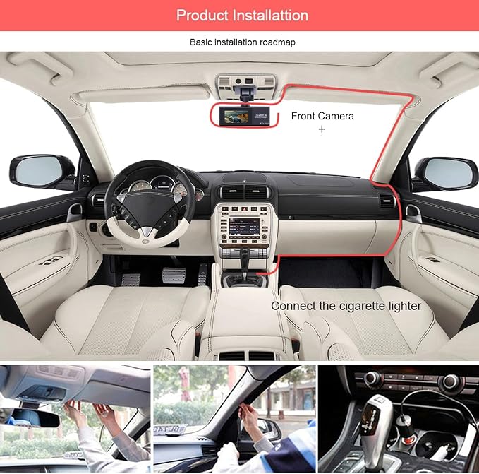 4K Dash Cam Front, WiFi Dash Camera for Cars, Mini Dashcam with Super Night Vision,1.97 Inch Screen, Loop Recording, G-Sensor, WDR, Parking Monitor, 64GB Card Included (4K Mini Dash Cam)