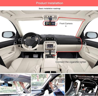 4K Dash Cam Front, WiFi Dash Camera for Cars, Mini Dashcam with Super Night Vision,1.97 Inch Screen, Loop Recording, G-Sensor, WDR, Parking Monitor, 64GB Card Included (4K Mini Dash Cam)