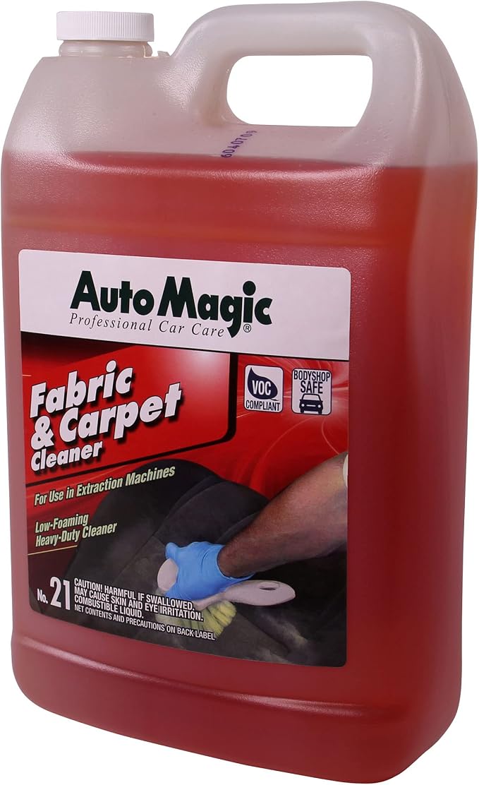 Auto Magic Fabric & Carpet Cleaner for Hot or Cold Water Extraction Machines - 128 Fl Oz