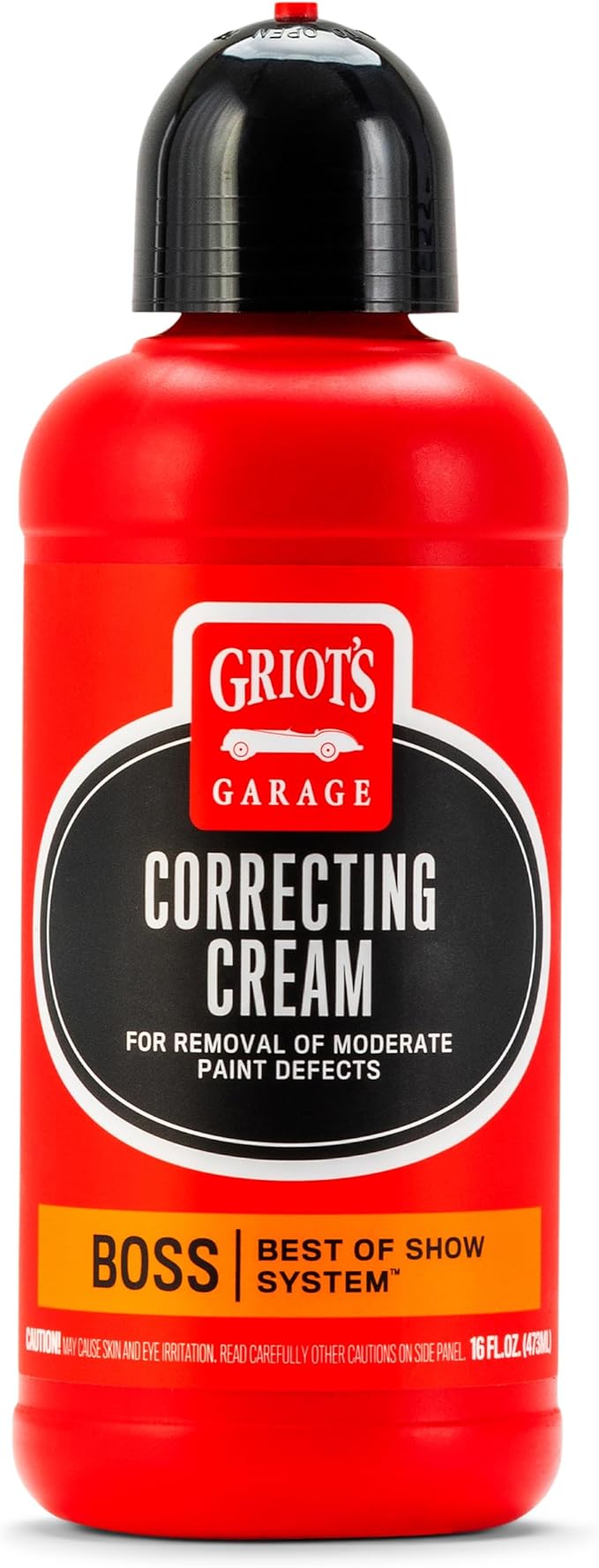 Griot's Garage BOSS Correcting Cream for Car Polishing and Detailing, Swirl, Scratch Remover for Vehicles, 16oz