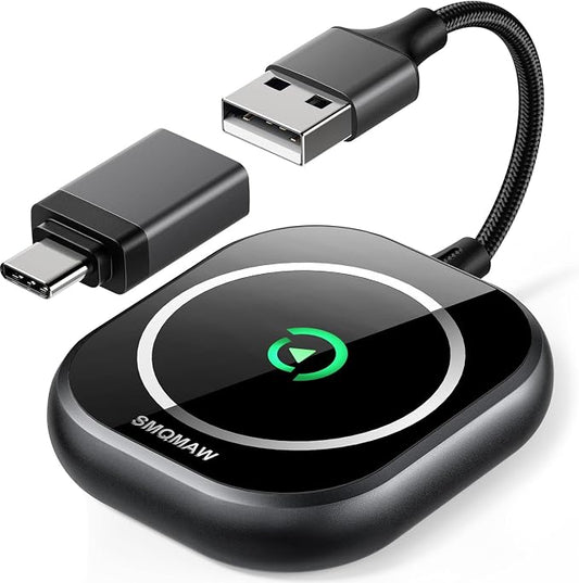 Wireless CarPlay Adapter, Converts Factory Wired CarPlay to Wireless CarPlay Dongle Plug & Play CarPlay Wireless Adapter for Cars from 2015 & for Apple iPhone iOS 10+ Black