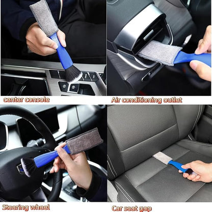 10Pcs Car Detailing Brush Set, Car Detailing Kit,Car Dashboard Cleaning Soft Brush, Suitable for Cleaning Internal Brush Panels, Vents, Leather, and Computers.