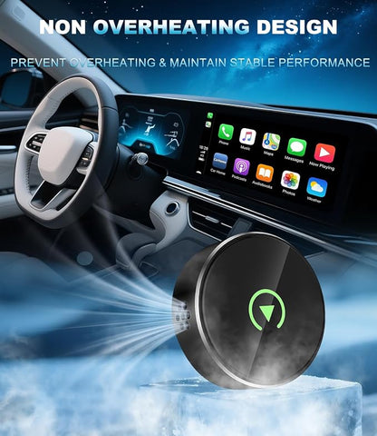 Wireless CarPlay Adapter for Apple, Convert Wired to Wireless CarPlay Adapter, USB-C/Type-C, Plug & Play, Car Play Dongle Stick Only for Apple Wired CarPlay Cars & for iPhone iOS 10+