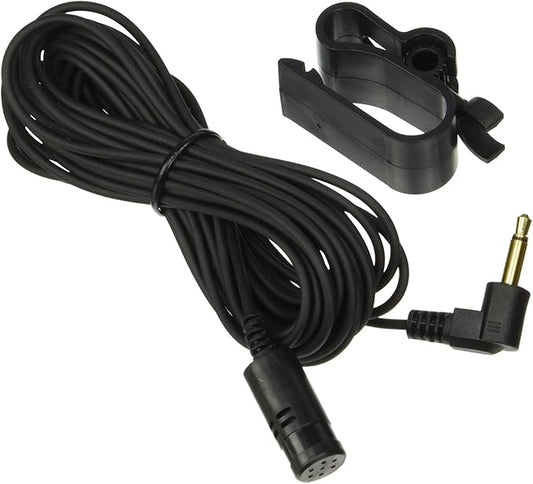 Universal for Kenwood JVC Sony Jensen Alpine Replacement Bluetooth Microphone Mic 3.5mm Jack Long Cable Assembly for All Bluetooth Enabled Car Stereo CD DVD Player Radio Navigation BT with Clip Mount