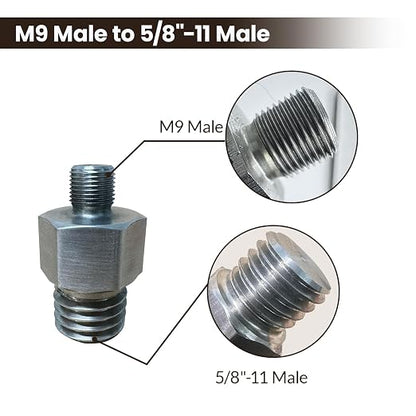 Buffing Polishing Kit for Milwaukee M12 Polisher/Sander,Includes M9 to 5/8-11 Adapter & 3" Backing Pad, Not Including Sponge and Wool Buffing Pads (2pcs)