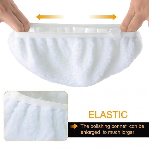 5 Pcs 10 INCH Polisher Polish Pad Polishing Buffling Car Buffer Waxer