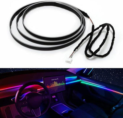 Dreamcolor Acrylic Interior Car LED Strip Light 43-inch, Fits Dreamcolor Main Controller and Sub-Controller Kit (Not Included)