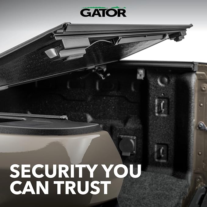 Gator FX Hard Quad-Fold Truck Bed Tonneau Cover | 8828409T | Fits 2007 - 2021 Toyota Tundra w/ track system, will not work with Trail Edition models 5' 7" Bed (66.7")