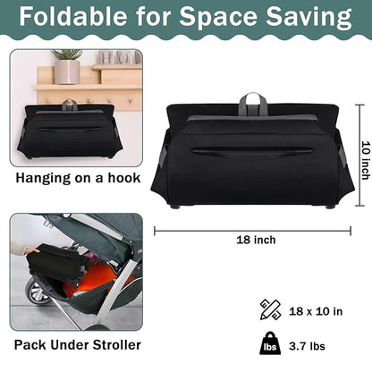 SCTEL Infant Car Seat Travel Bag Fit Doona Car Seat Stroller and Base, Chicco Keyfit 35 and Base, Doona Travel Bag with Wheels, Padded Car Seat Bags for Air Travel, Nuna Travel Bag with Zipper Pocket