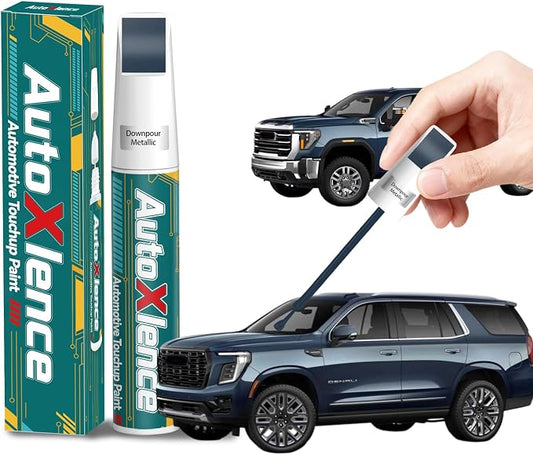Downpour Metallic(GXP/WA136H) Touch Up Paint Compatible with GMC Car Paint Pen Scratch Repair Automotive Scratch Remover Fix Exact Color Match