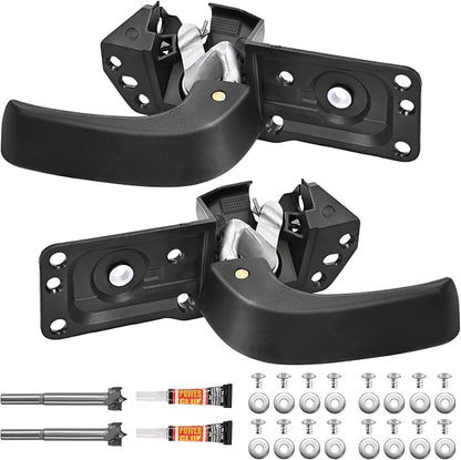Interior Door Handles Left Right Front Rear Side Replaces 20833606 20833602 | Compatible with 2007-2013 Chevy Silverado Tahoe Suburban Avalanche GMC Sierra Yukon 1500 2500 3500 HD