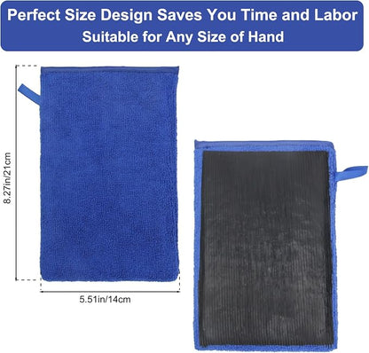Clay Mitt 2 Pack, Clay Bar Mitt for Car Detailing Fine Grade Towel Reusable Wash Glove for Car Detailing and Polishing
