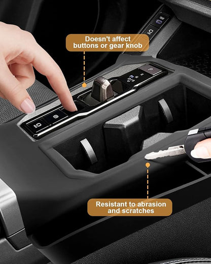 ECOZEN Center Console Organizer Tray For 2026 Toyota RAV4 - Silicone Cover Center Console Anti Scratch Protective Pad Pocket Storage Tray For 2026 RAV4 Interior Accessories