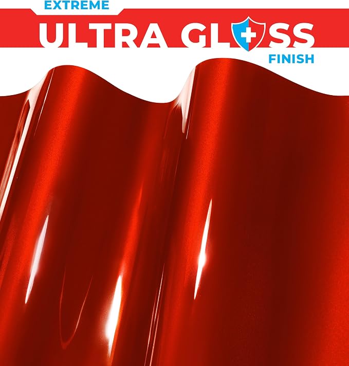 ColorFusion PPF by VViViD, Gloss Sinister Red Dry Apply PPF Vinyl Car Wrap Roll 6ft x 5ft
