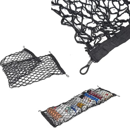 2 Pcs Trunk Organizer Cargo Net Suitable for 2024 2025 2026 Toyota Grand Highlander Hybrid Limited Platinum Nightshade XLE LE,Envelope Style&Rear Trunk Floor Style Cargo Net Car Trunk