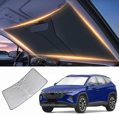 Windshield Sun Shade for Hyundai Tucson Front Window Shades Cover for 2010-2025 2026 Tucson Windshield Sun Visor Protector Car Accessories