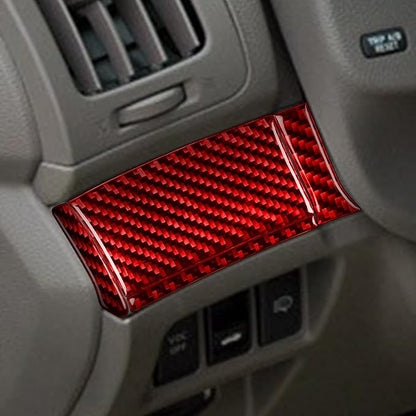 NVCNX Real Carbon Fiber for Infiniti G37 2011-2013 Coupe Sedan Convertible Interior Trim Kit Accessories Cover Decal Set Air Vent Gear Shift Panel Center Console Black/Red 23PCs (Red)