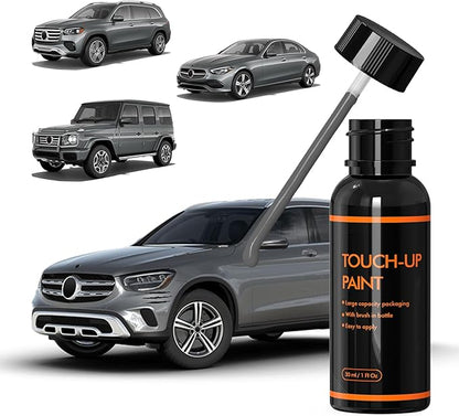 992 Selenite Gray Touch Up Paint for Mercedes Benz, DIY Car Paint Scratch Repair Kit, Automotive Paints, Quick & Easy Fix Scratch Repair for C/E/S/G/CLA/GLC/GLE/GLS/EQE/EQS/Maybach/Sprinter