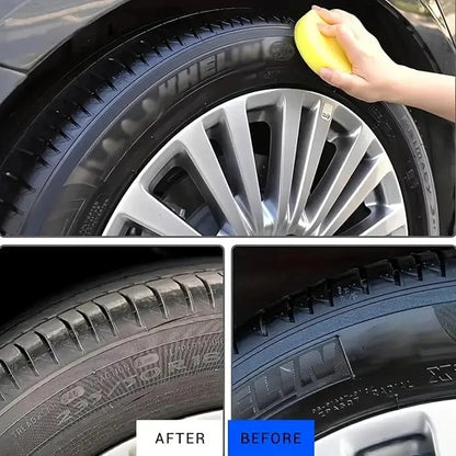 Nice & Wet Tire Shines Trim Coating for Rubber, Tire Refurbishing Cream for Car Truck Motorcycle Tire Polishing Wax Car Wheel Tire