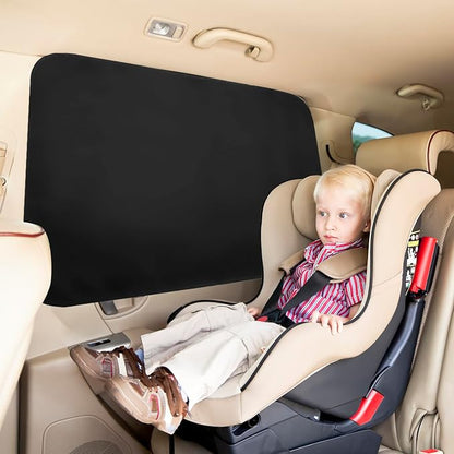 Ovege Car Window Shades Magnetic Suedette - Back Seat 2pcs Privacy Curtain UV Protection