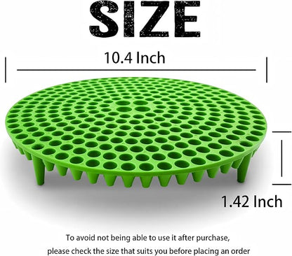 10.4" Heavy Duty Car Wash Bucket Insert (2-Pack) & Wash Mitt Kit - 10.6 oz Detailing Dirt Separator & Grit Trap, Scratch-Free Auto Wash, Fits 3.5 to 5 Gallon Buckets (Green Kit)