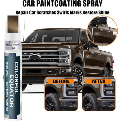 LJ Darkened Bronze Metallic Touch Up Paint for Ford, Car Paint Pen Scratch Repair Two-In-One Touch Up Paint, Premium Car Scratch Remover for Deep Scratches