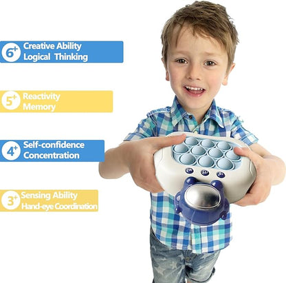 Intoypad Pop The Target! Handheld Speed Push Game Machine: A Fun Multiplayer Game for Family. Sensory Fidget Toy Christmas Toys Gifts for 6 7 8 9 10 11 12 Years Old Kids Road Trip Car Games Astronaut