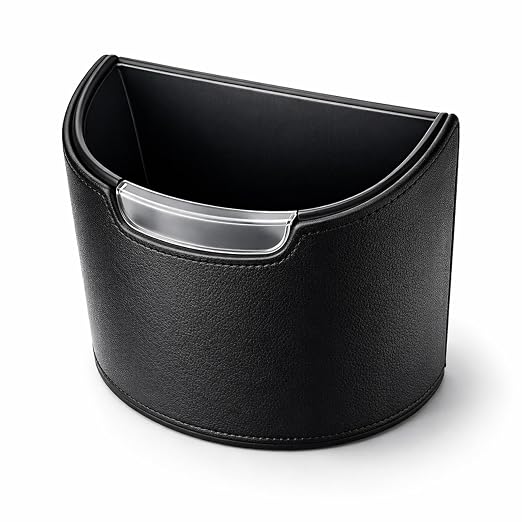 Car Trash Can Leakproof Garbage Can for Car Hanging Back Seat PU Leather Vehicle Trash Bin Removable Liner for Travel Road Trip