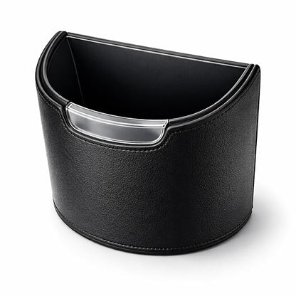 Car Trash Can Leakproof Garbage Can for Car Hanging Back Seat PU Leather Vehicle Trash Bin Removable Liner for Travel Road Trip