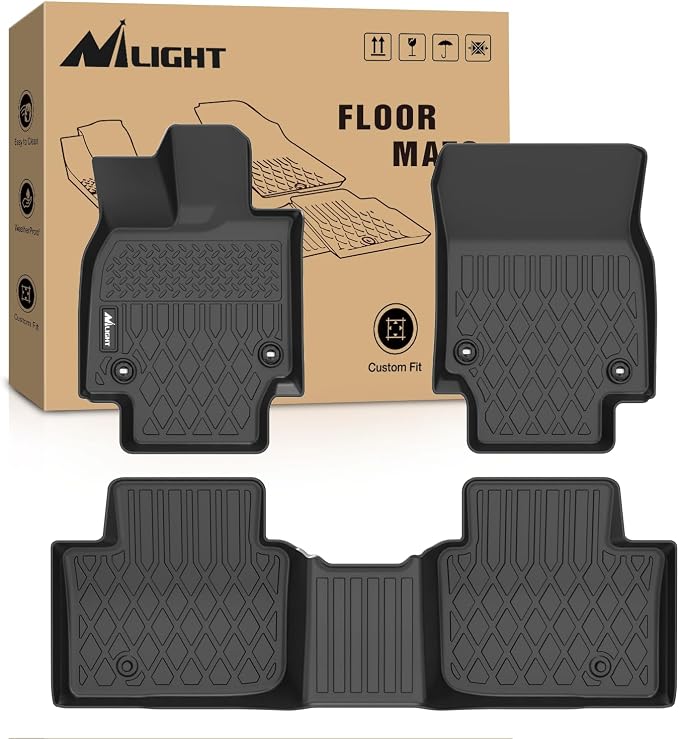 Nilight TPE Floor Mats for Toyota Crown 2023 2024 2025 2026 / Toyota Crown Signia 2025 2026, All Weather Custom Fit Heavy Duty Floor Liners