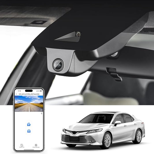 mangoal 4K Dash Cam fit for Toyota Camry & Camry Hybrid 2021 2022 2023 2024 (Model A), LE L XLE TRD XSE SE, Integrated OEM Look, UHD 2160P Video, App & WiFi, 64GB Card,Not fit for Camry 2025