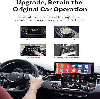 Wireless Carplay Adapter for BMW 8 Series 2018 2019 2020 2021 2022 2023 2024 2025, 2 in 1 Android Auto/Carplay Wireless Adapter Auto Reconnect Accessories
